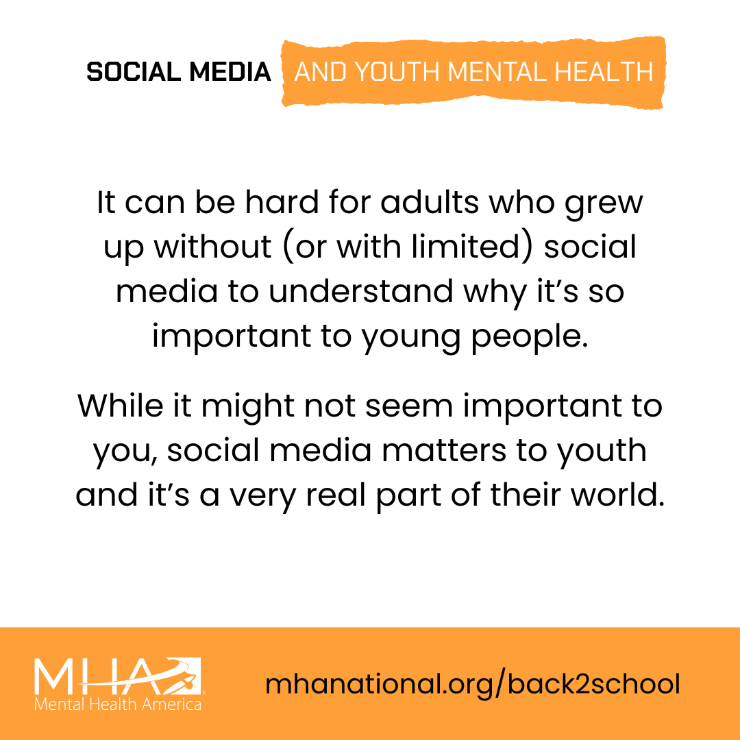 It can be hard for adults who grew up without (or with limited) social media to understand why it's so important to young people. While it might not seem important to you, social media matters to youth and it's a very real part of their world.
