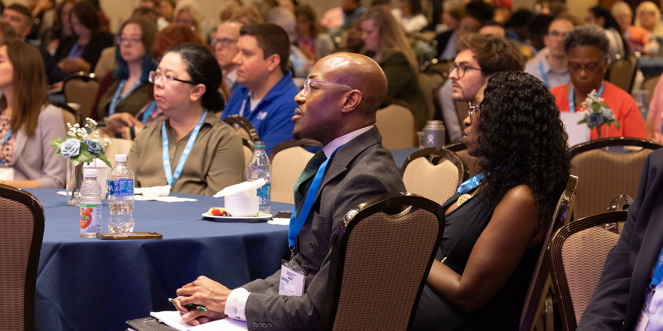 Attendees of the 2023 Mental Health America Conference listen attentively