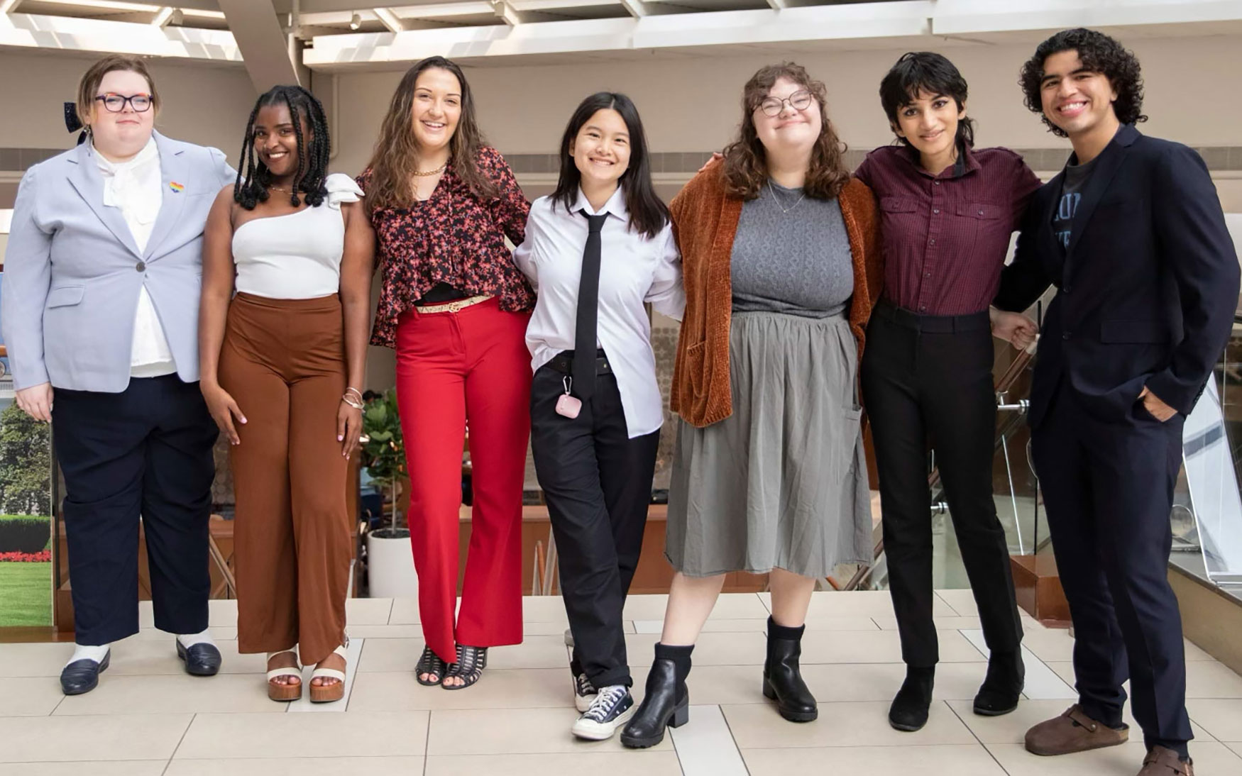 members of MHA's Young Leaders Council stand together