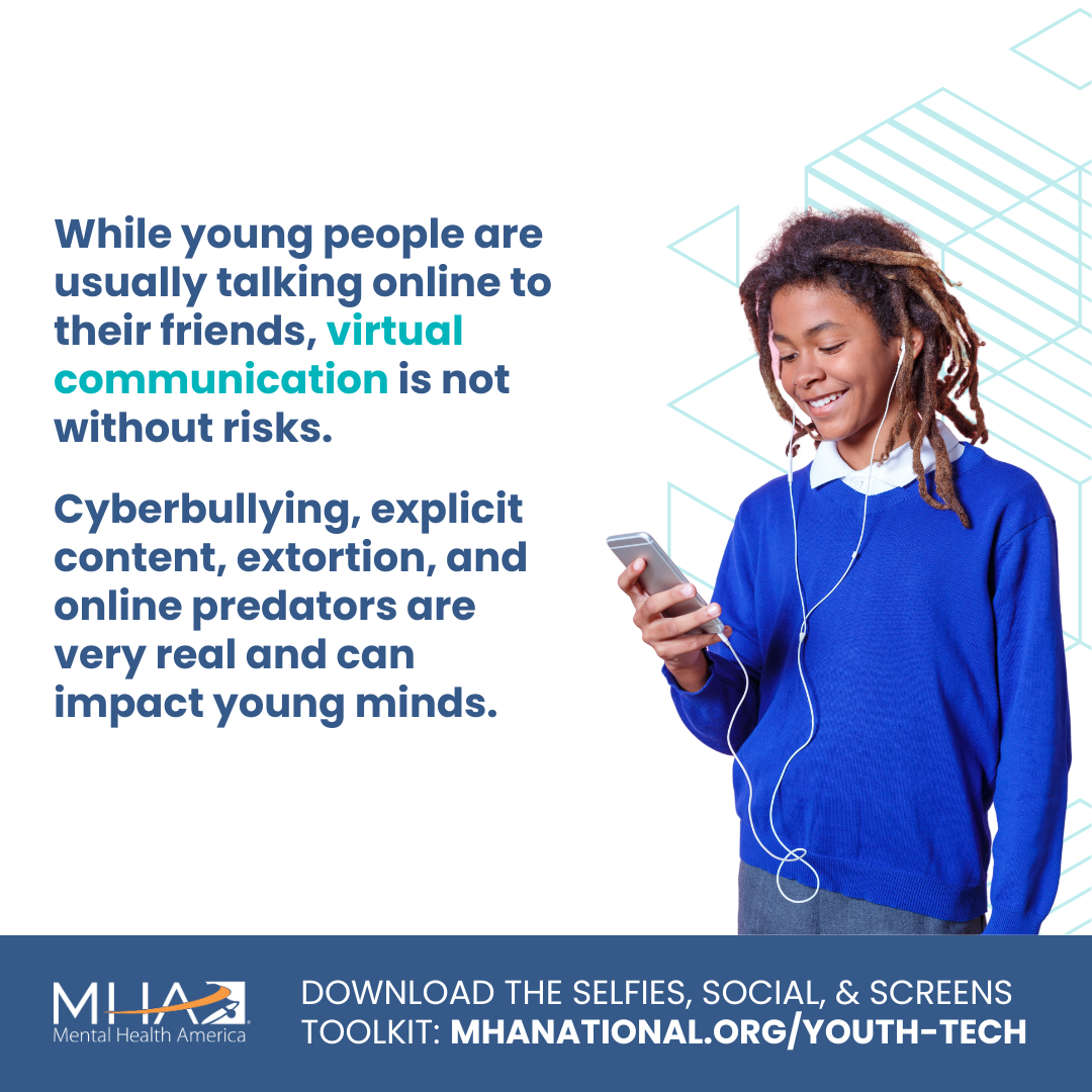 While young people are usually talking online to their friends, virtual communication is not without risks.