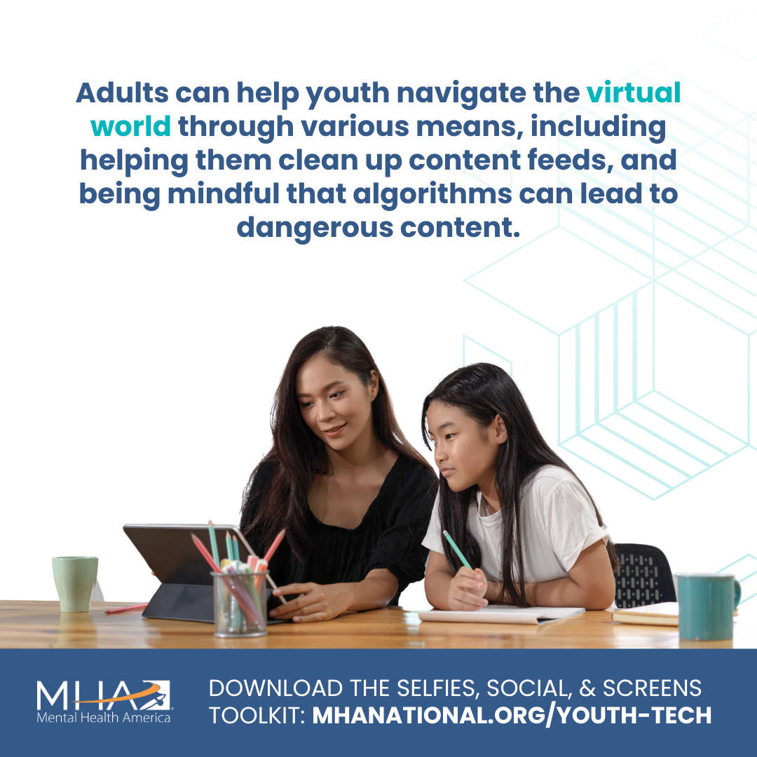Adults can help youth navigate the virtual world through various means...