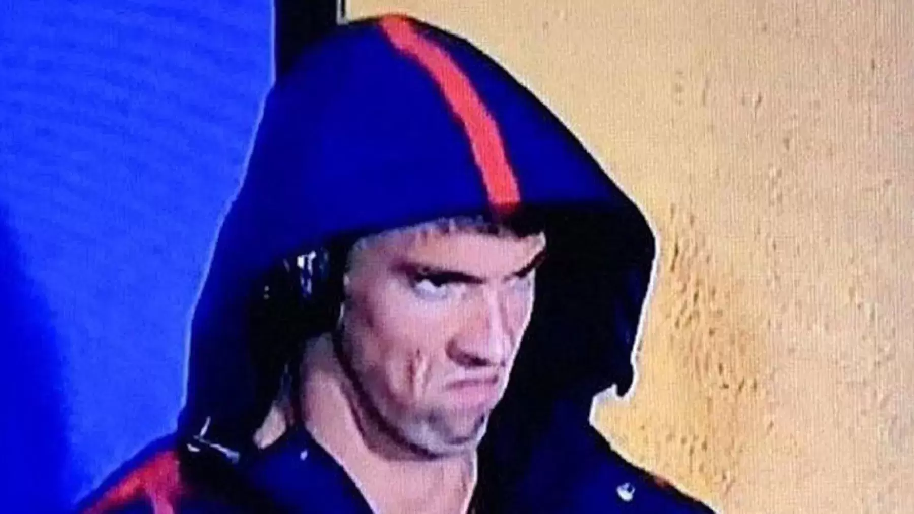 phelps with angry face
