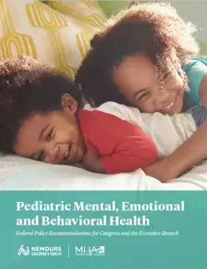 Pediatric Mental, Emotional, and Behavioral Health: Federal Policy Recommendations for Congress and the Executive Branch