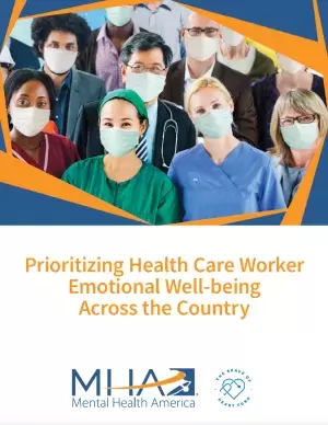 Prioritizing Emotional Well-being of Healthcare Workers report cover