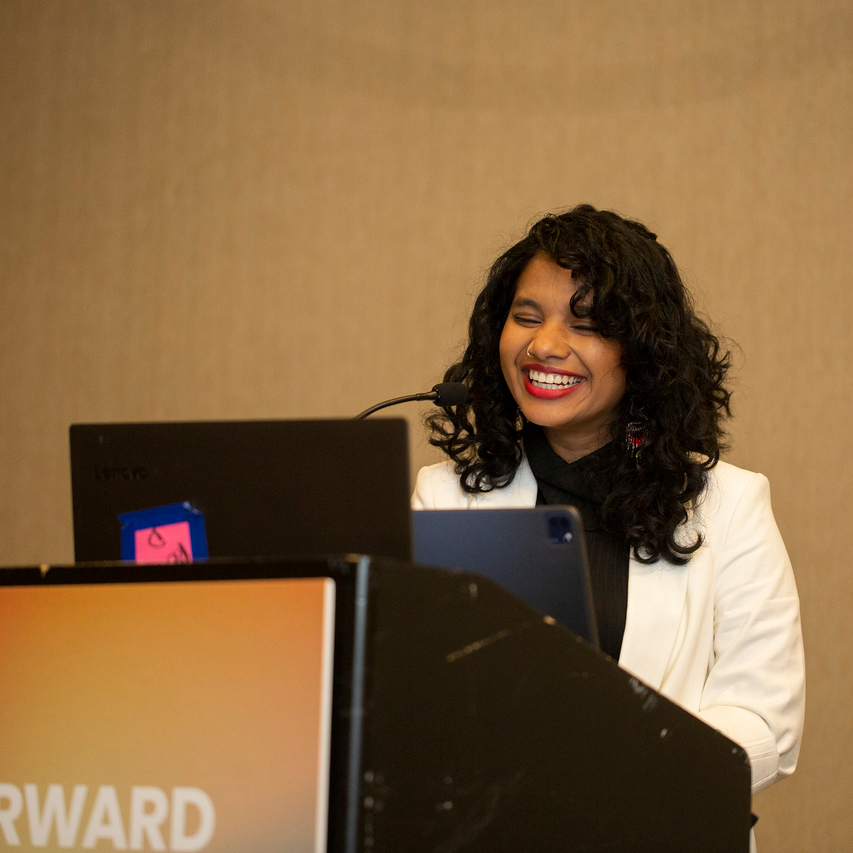 Young Mental Health Leaders Council Member Prameela Boorada presents at the 2022 Mental Health America Conference