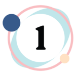 Number 1 with circle around it