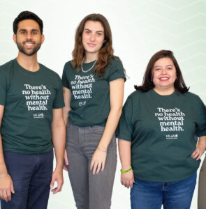 Be seen in green