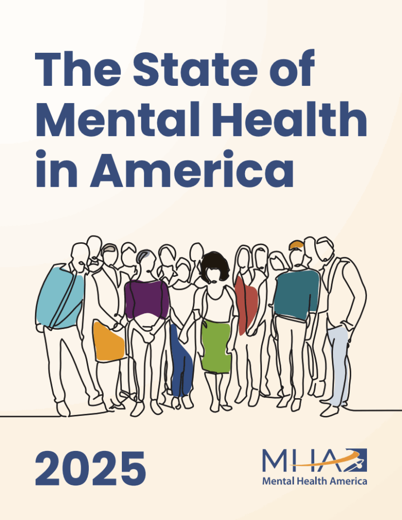 The State of Mental Health in America 2025 report cover